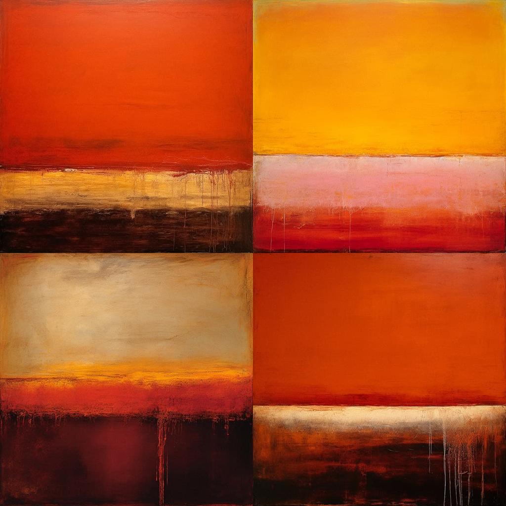Mark Rothko style, Midjourney V5.2, render 1 of 4