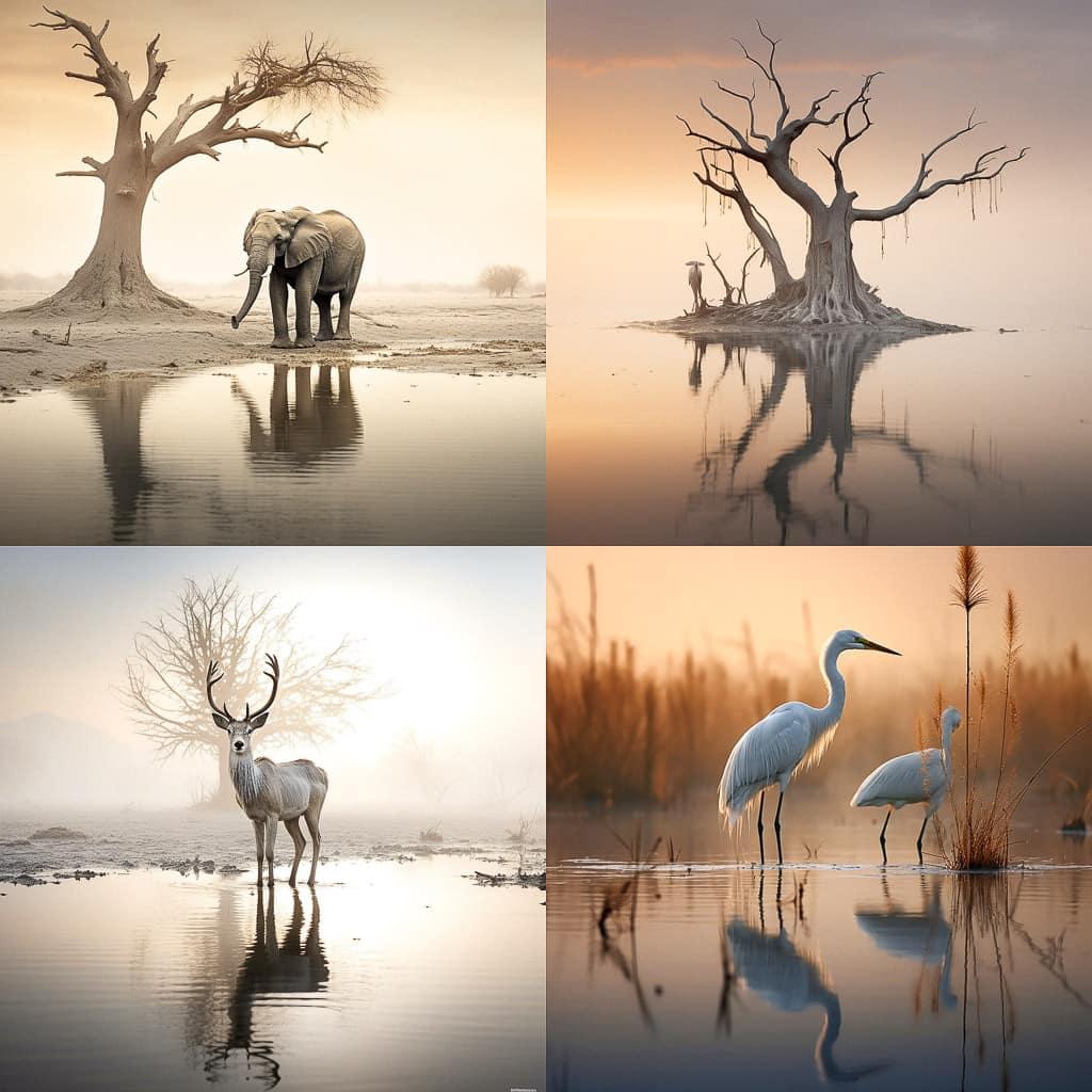 Marsel van Oosten style, Midjourney V5.2, render 1 of 4