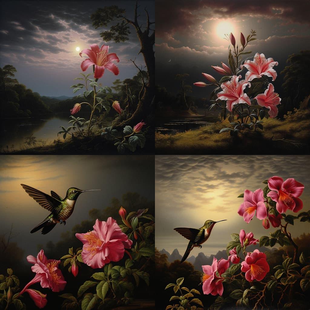 Martin Johnson Heade style, Midjourney V5.2, render 1 of 4