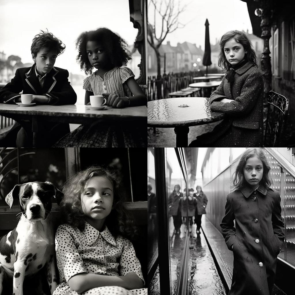 Martine Franck style, Midjourney V5.2, render 1 of 4