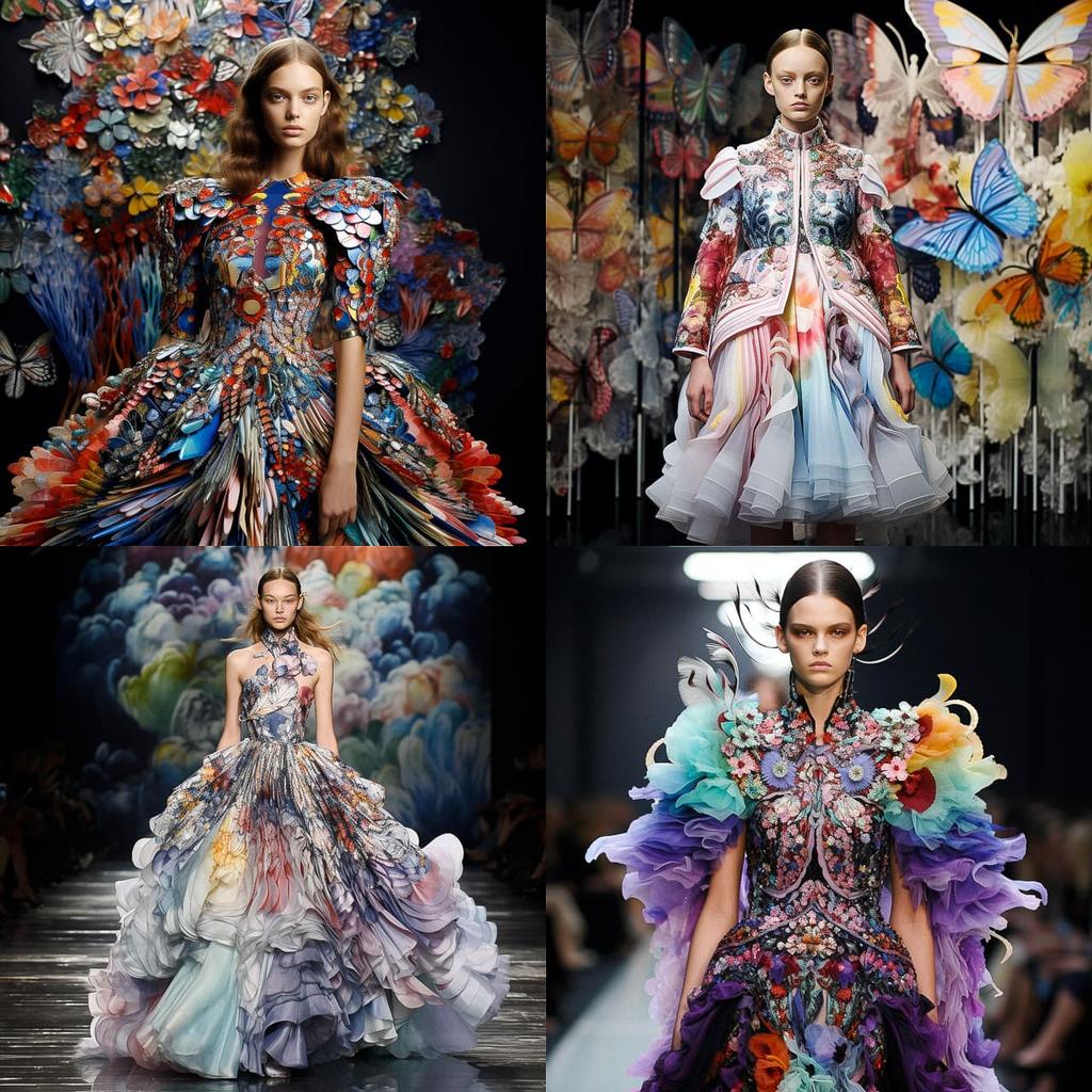 Mary Katrantzou style, Midjourney V5.2, render 1 of 4
