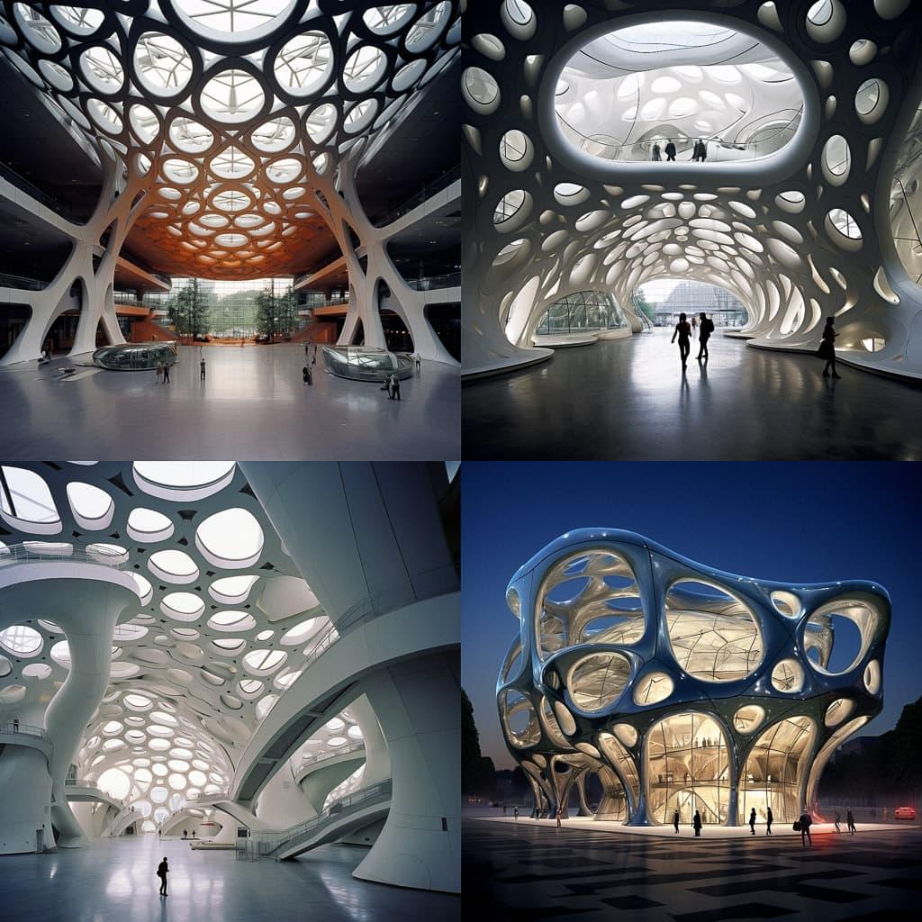 Massimiliano Fuksas style, Midjourney V5.2, render 1 of 4