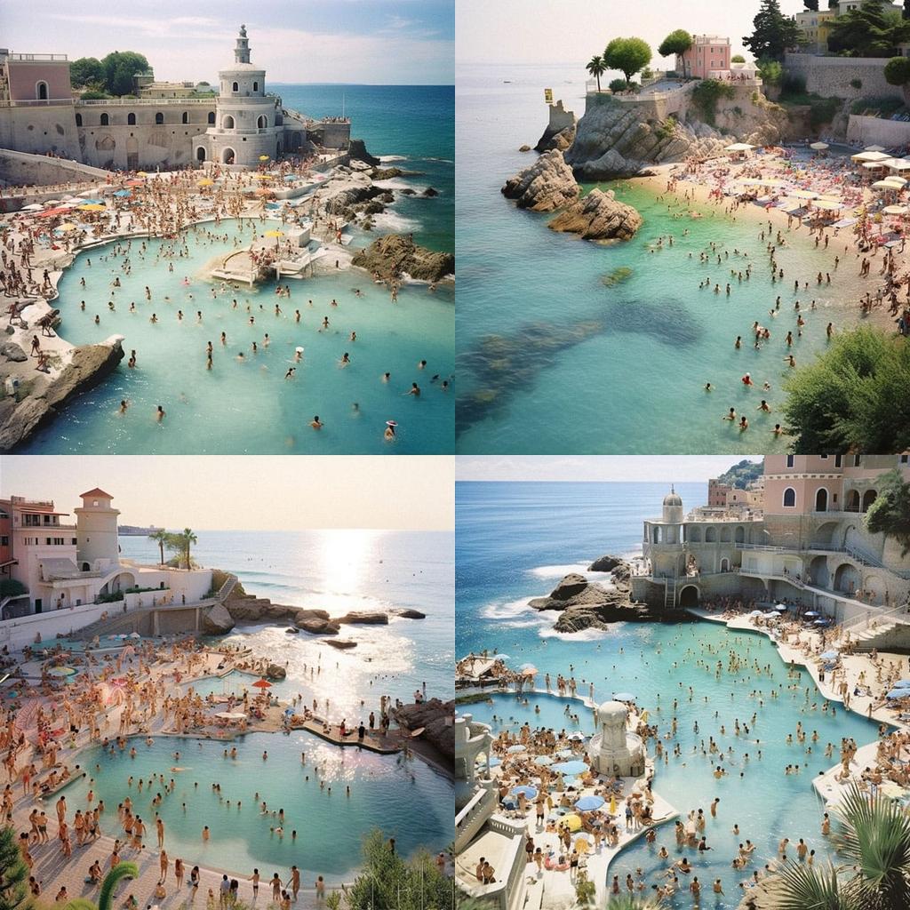 Massimo Vitali style, Midjourney V5.2, render 1 of 4