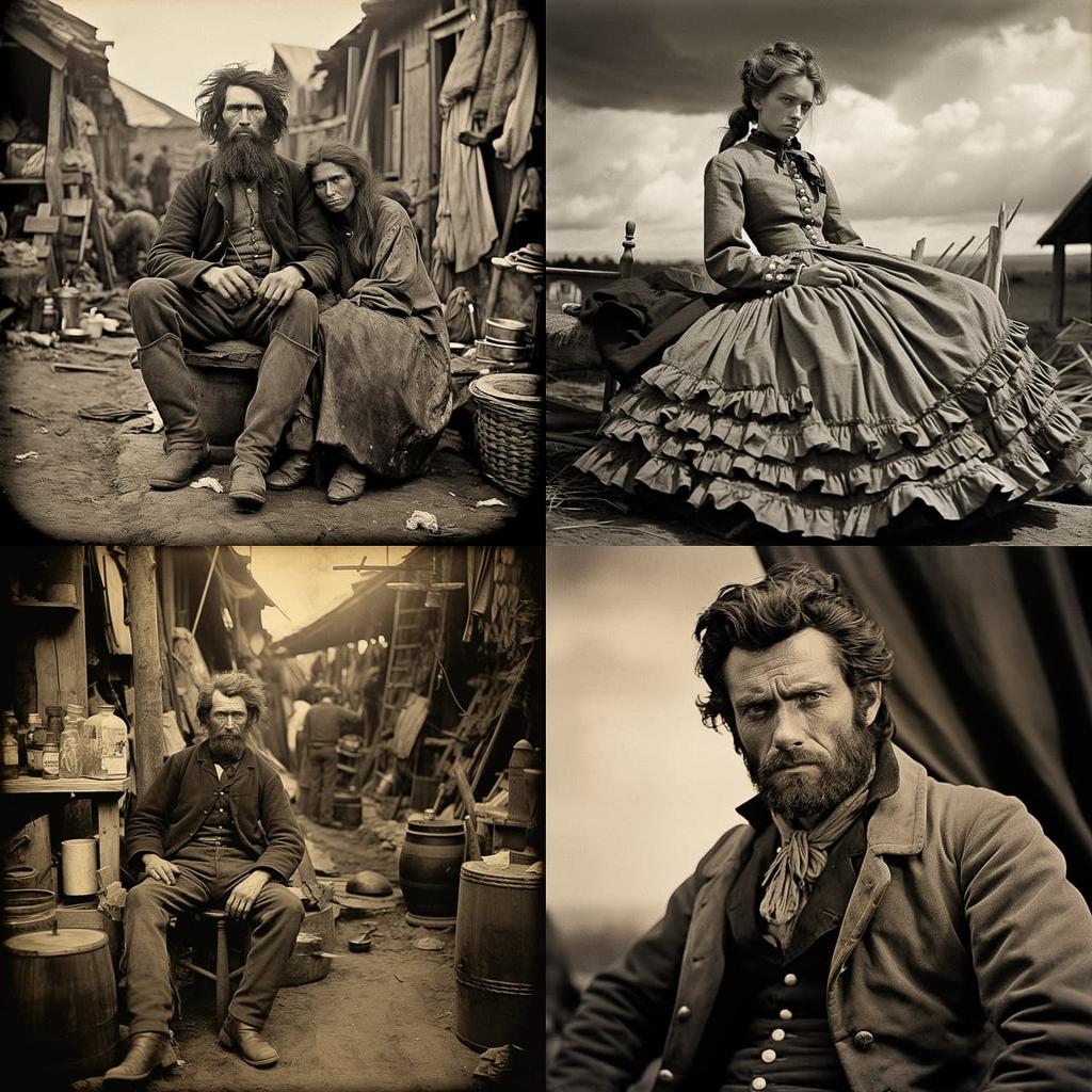 Mathew Brady style, Midjourney V5.2, render 1 of 4
