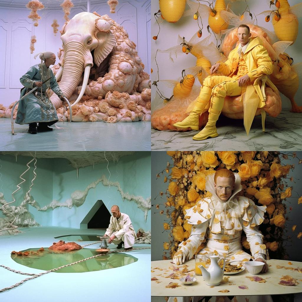 Matthew Barney style, Midjourney V5.2, render 1 of 4