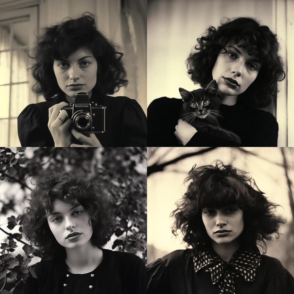 Maya Deren style, Midjourney V5.2, render 1 of 4