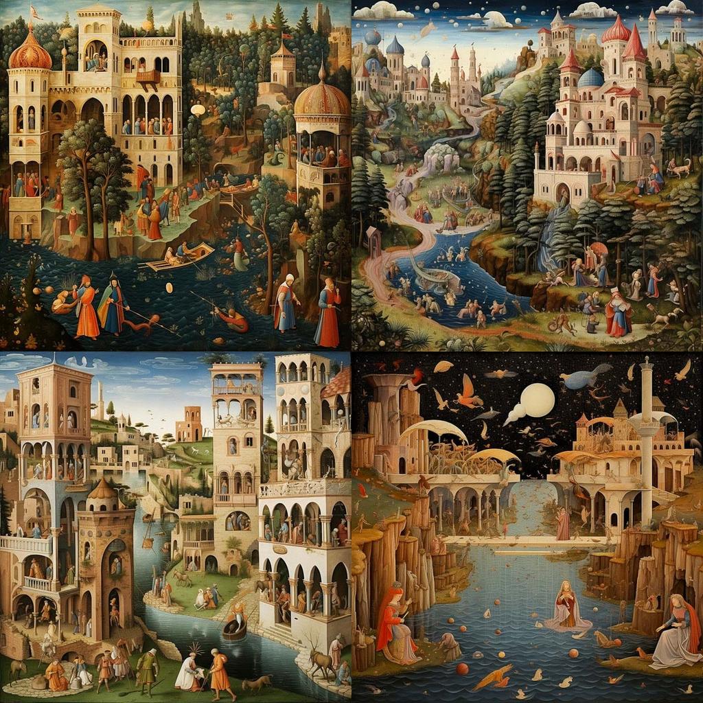 Melozzo da Forli style, Midjourney V5.2, render 1 of 4