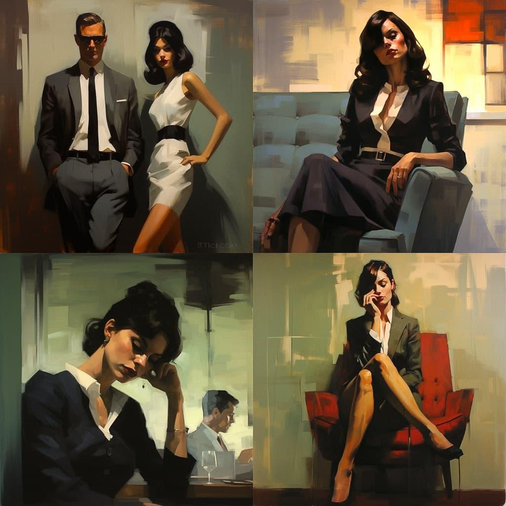Michael Carson style, Midjourney V5.2, render 1 of 4