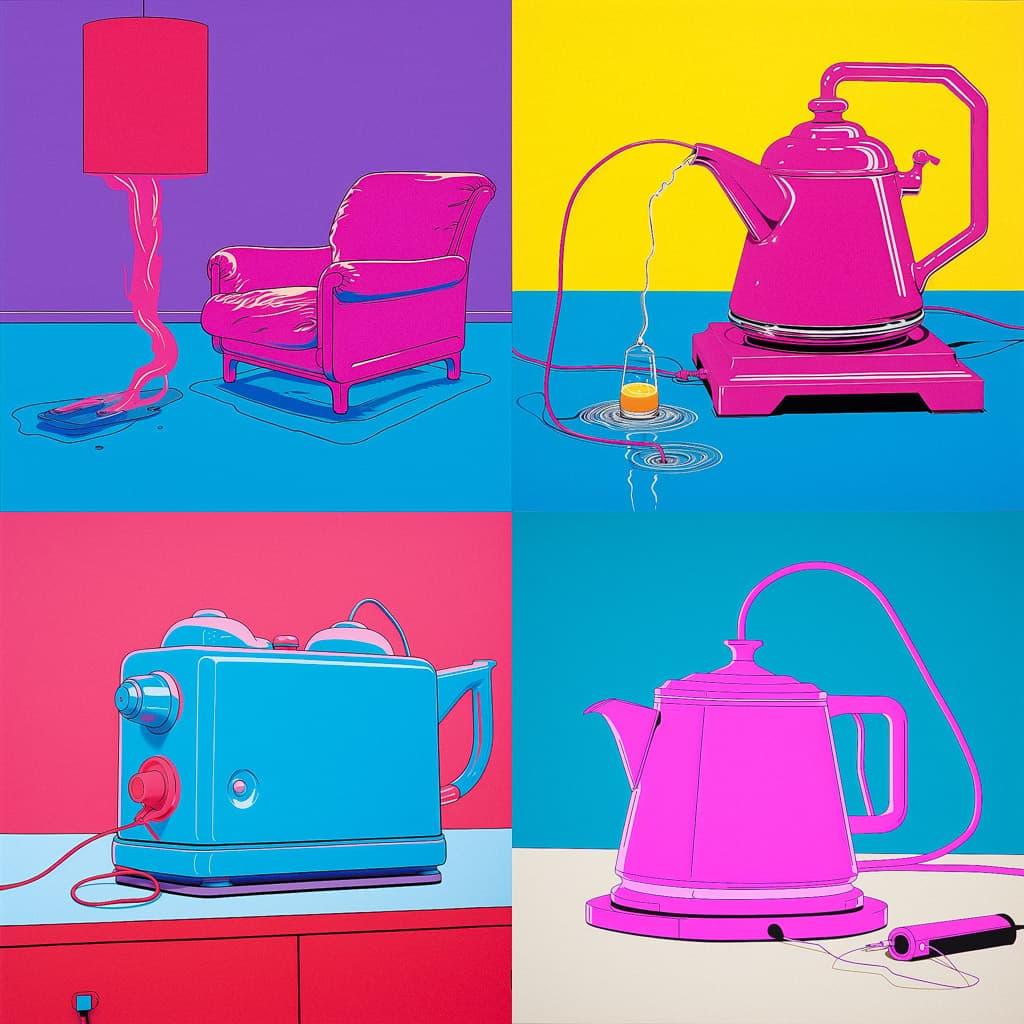 Michael Craig-Martin style, Midjourney V5.2, render 1 of 4
