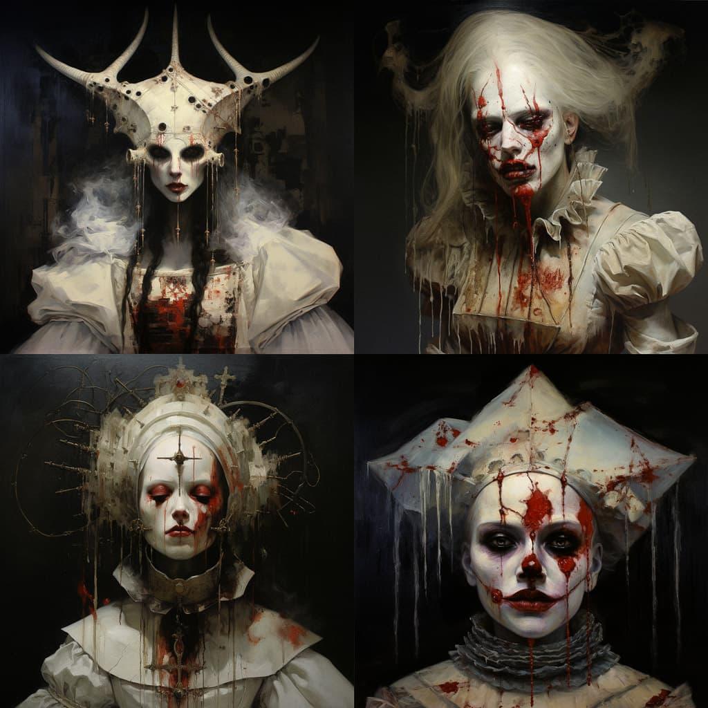 Michael Hussar style, Midjourney V5.2, render 1 of 4