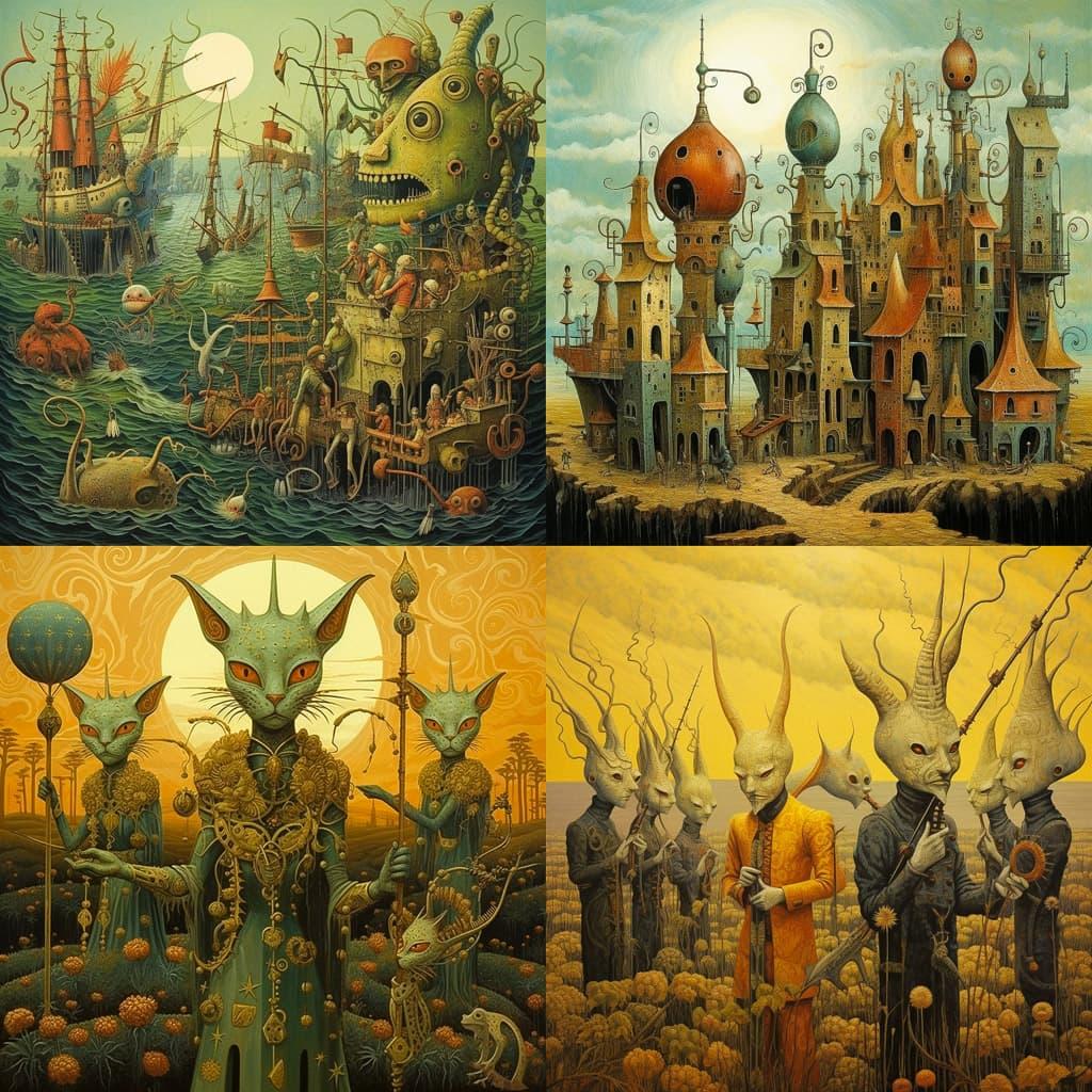 Michael Hutter style, Midjourney V5.2, render 1 of 4