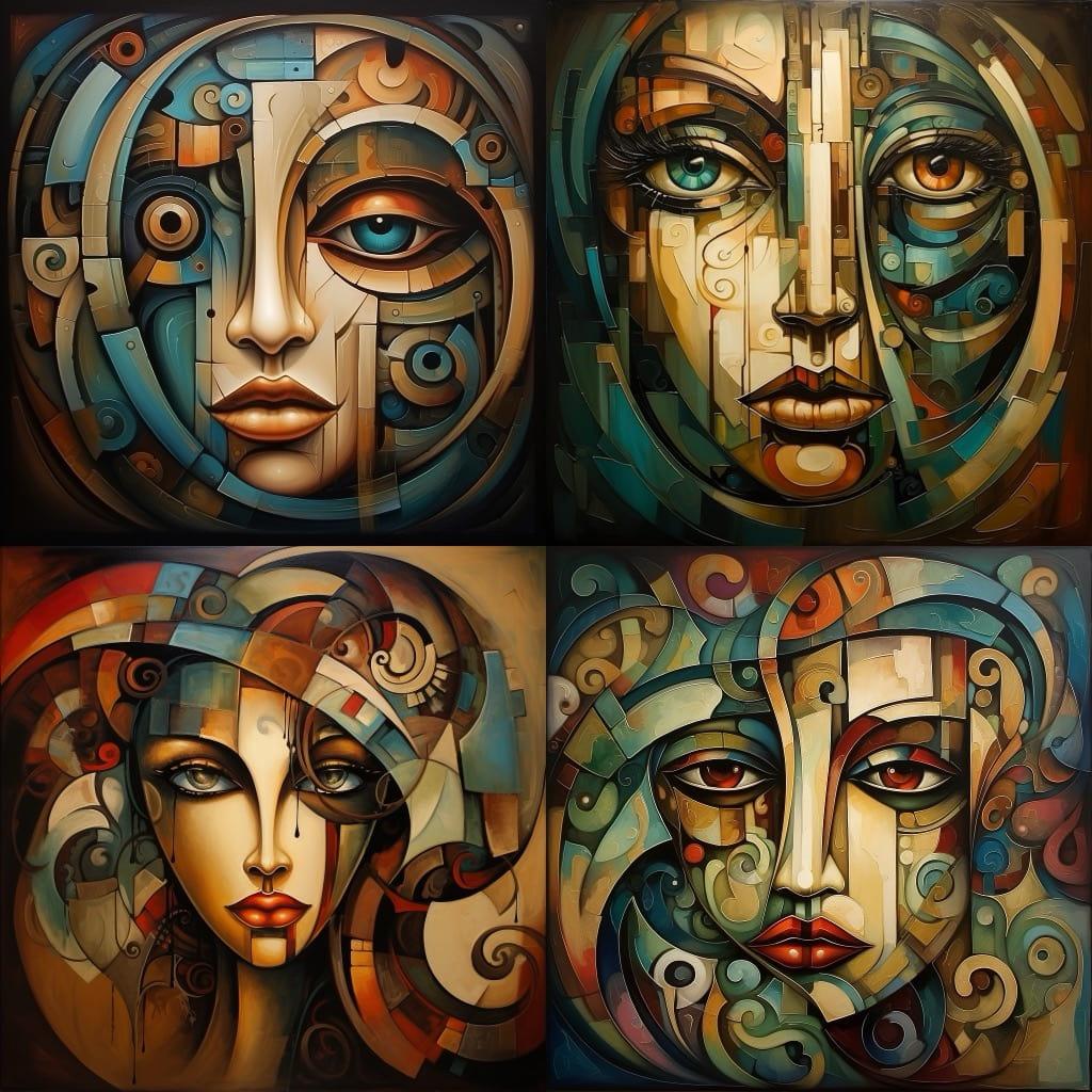 Michael Lang style, Midjourney V5.2, render 1 of 4