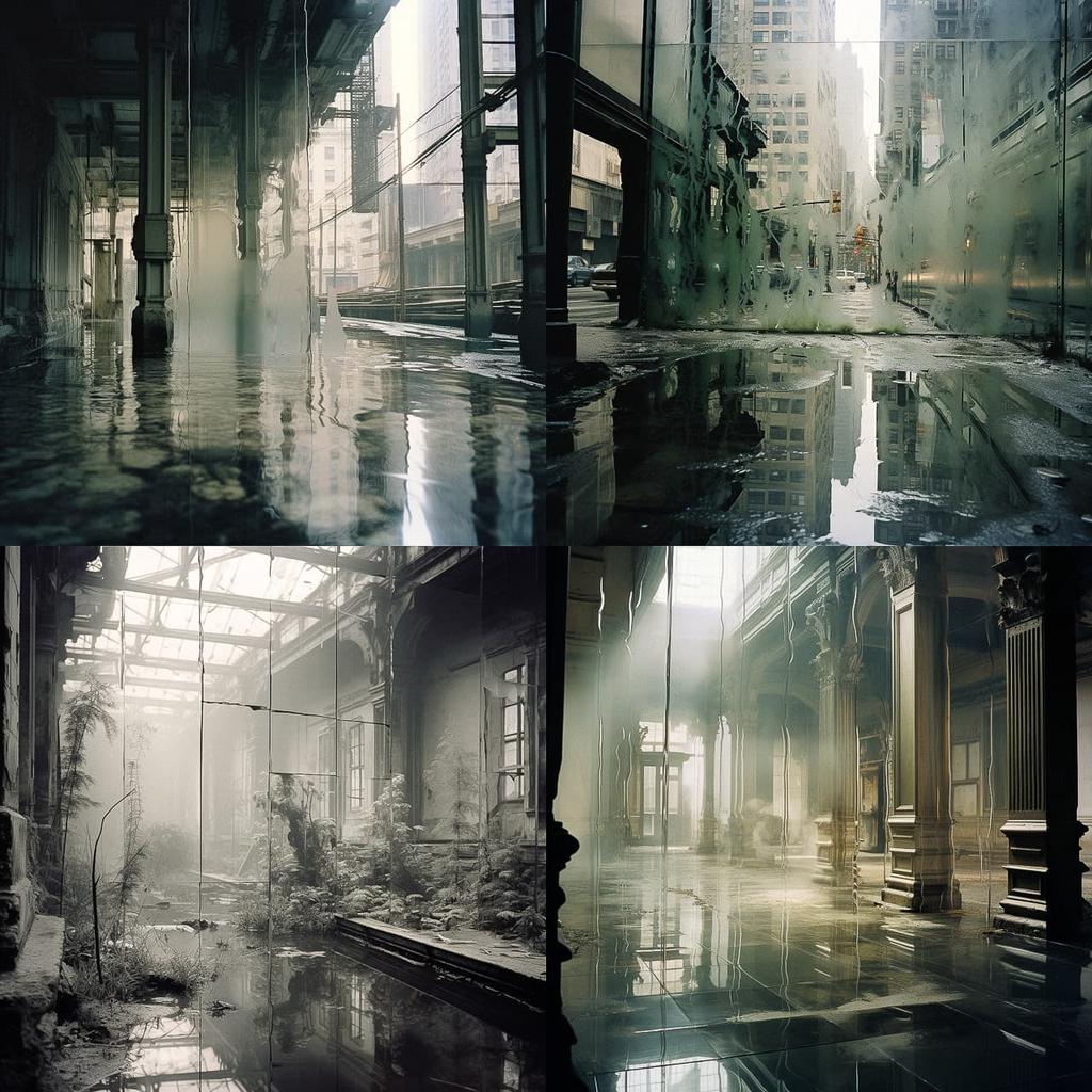 Michael Wesely style, Midjourney V5.2, render 1 of 4