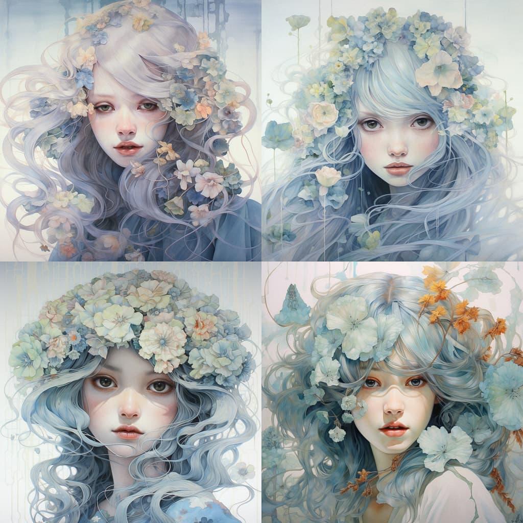 Miho Hirano style, Midjourney V5.2, render 1 of 4