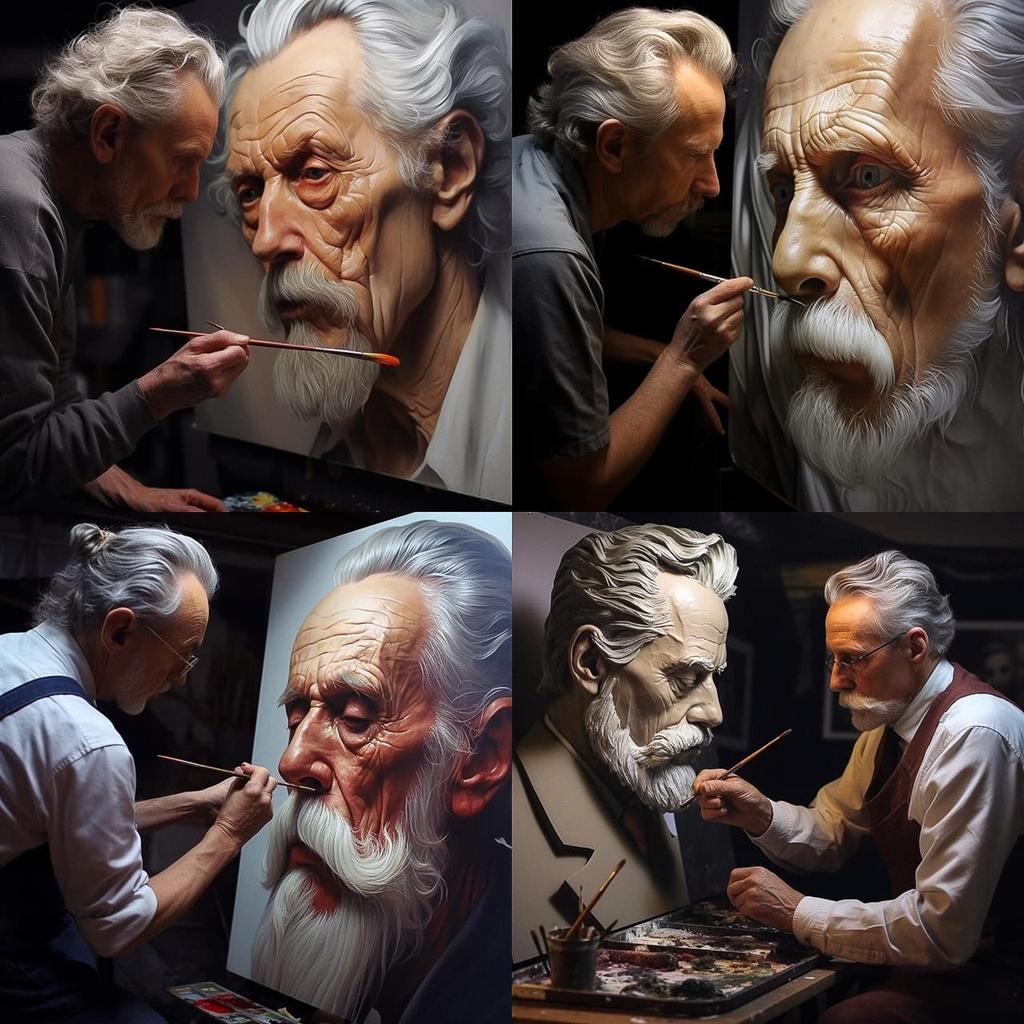 Mike Dargas style, Midjourney V5.2, render 1 of 4