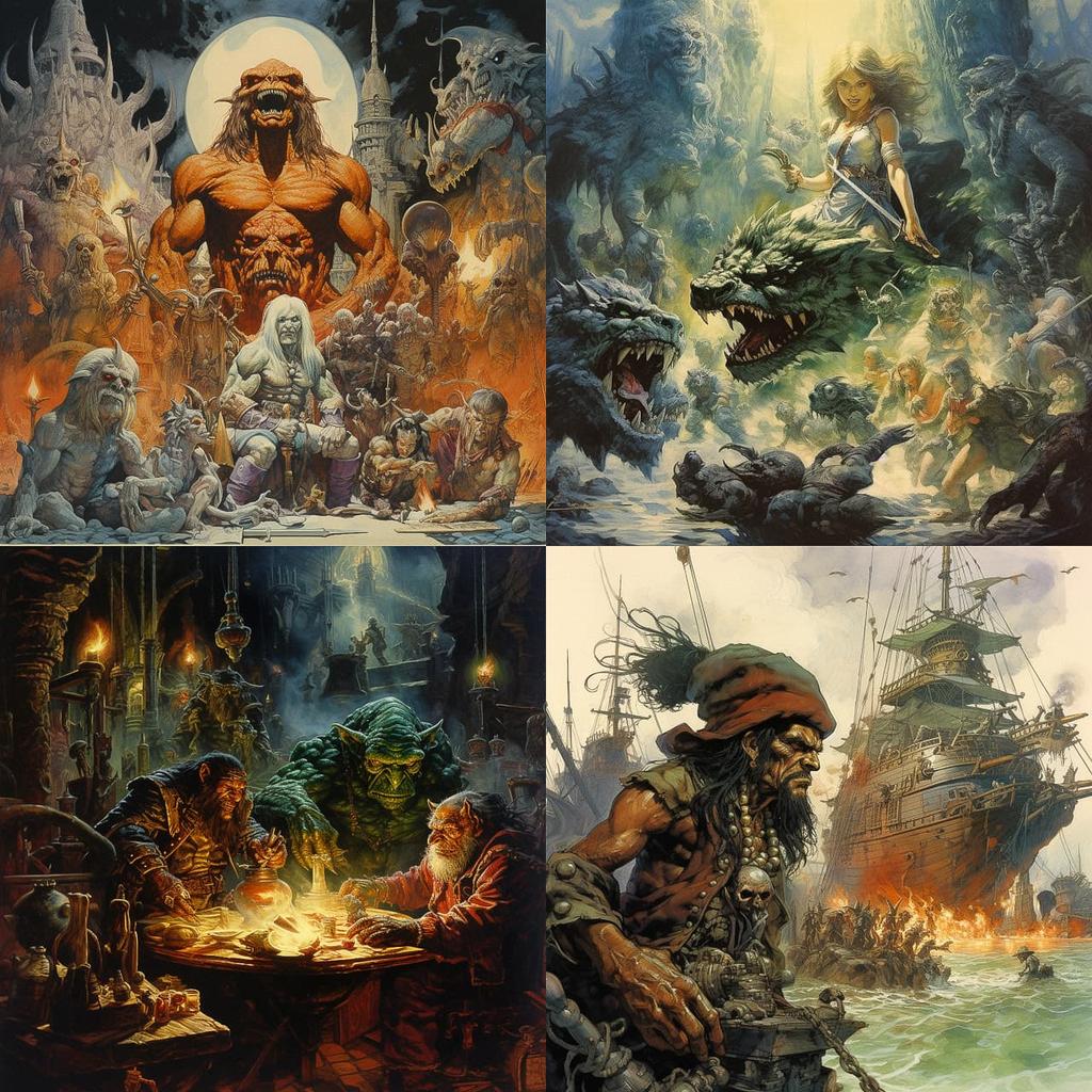 Mike Ploog style, Midjourney V5.2, render 1 of 4