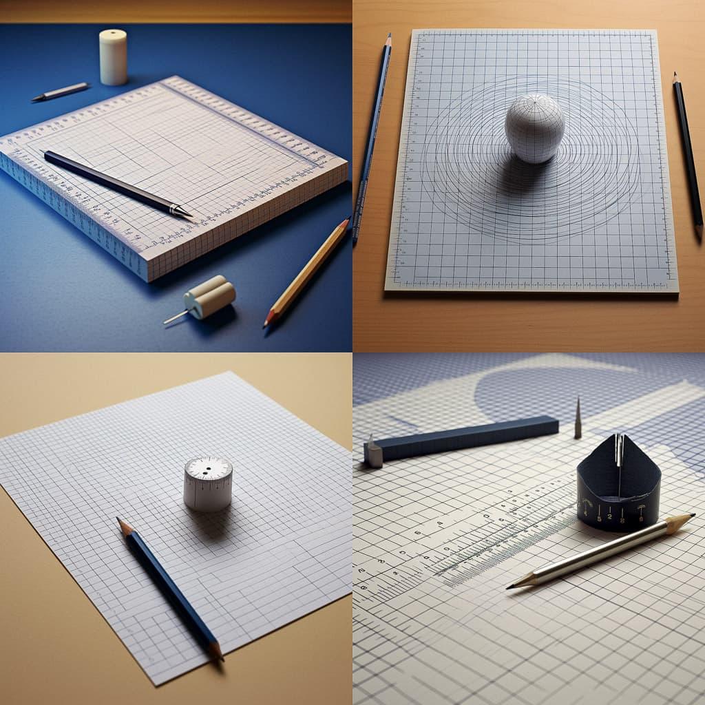 Millimeter squared paper style, Midjourney V5.2, render 1 of 4