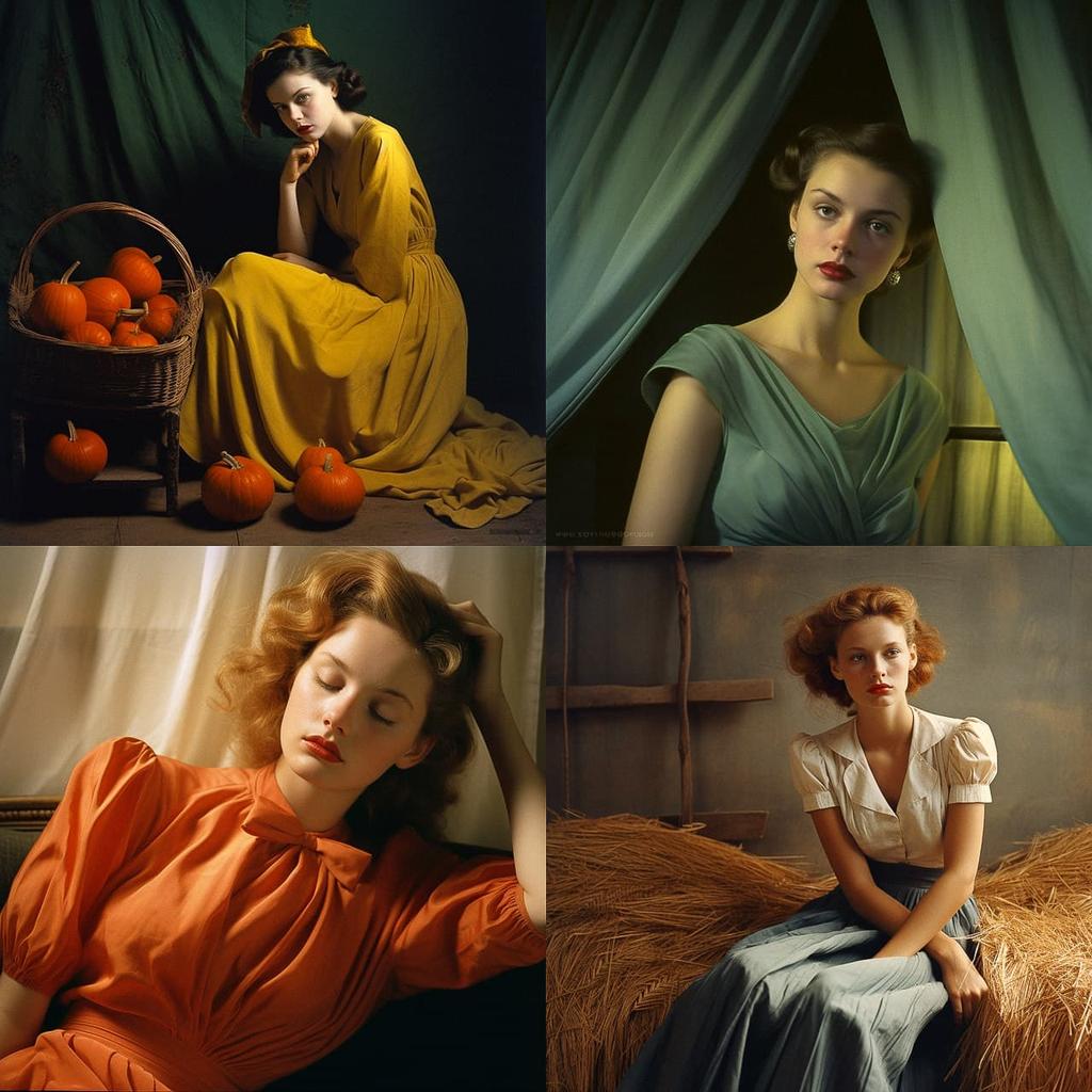 Milton H. Greene style, Midjourney V5.2, render 1 of 4