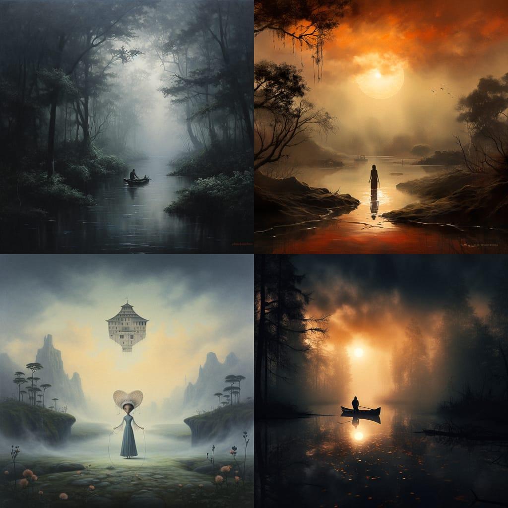 Misty style, Midjourney V5.2, render 1 of 4