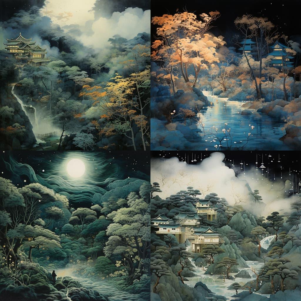 Mitsumasa Anno style, Midjourney V5.2, render 1 of 4