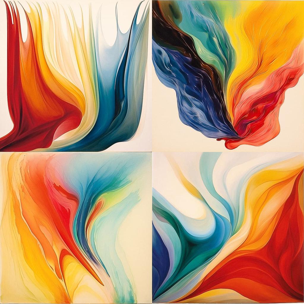Morris Louis style, Midjourney V5.2, render 1 of 4