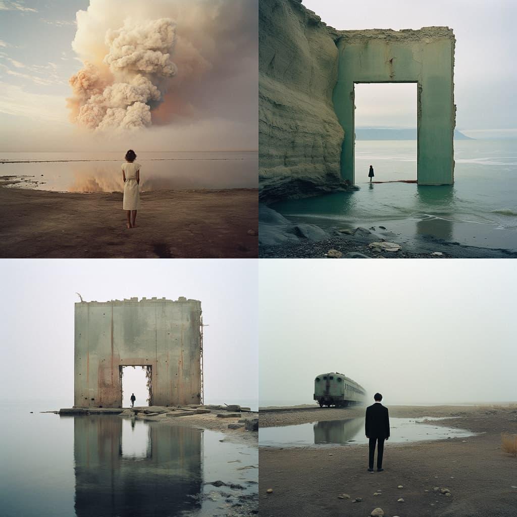 Nadav Kander style, Midjourney V5.2, render 1 of 4