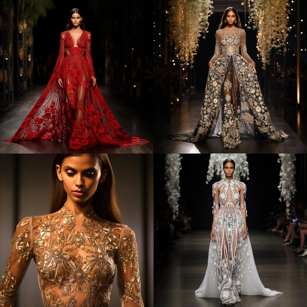 Naeem Khan style, Midjourney V5.2, render 1 of 4