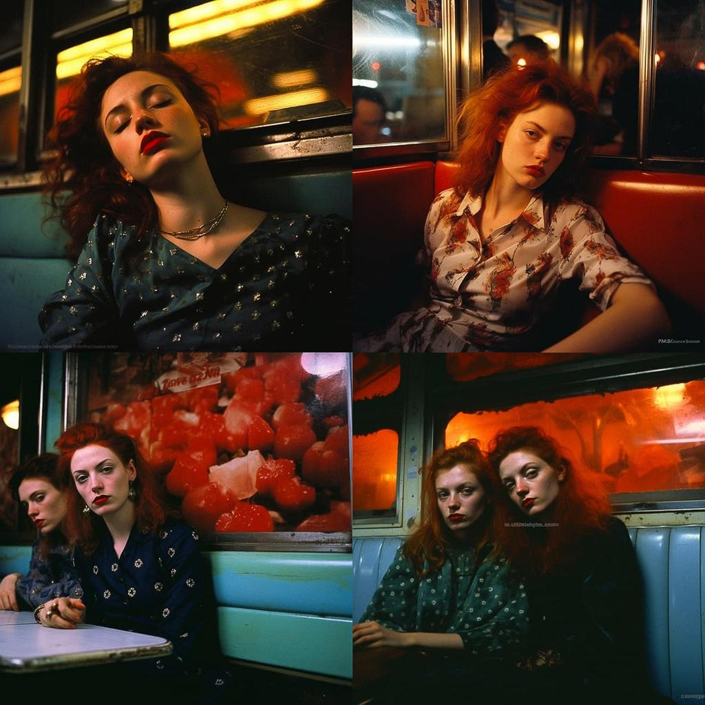 Nan Goldin style, Midjourney V5.2, render 1 of 4