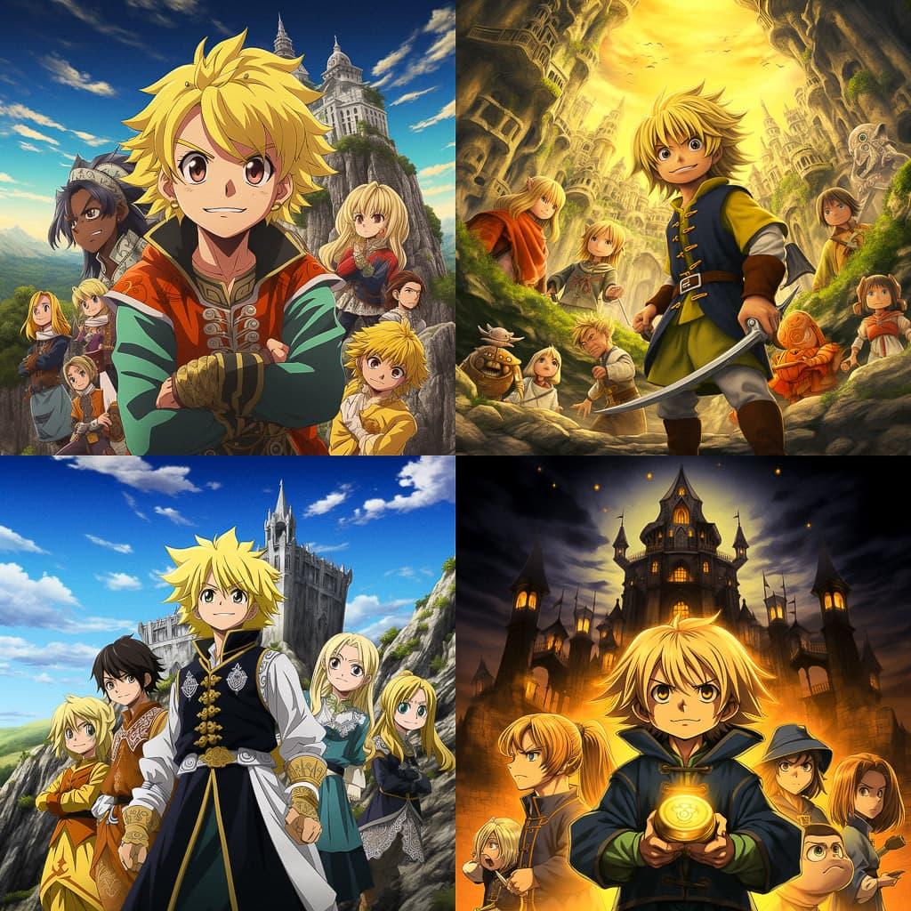 Nanatsu no Taizai style, Midjourney V5.2, render 1 of 4