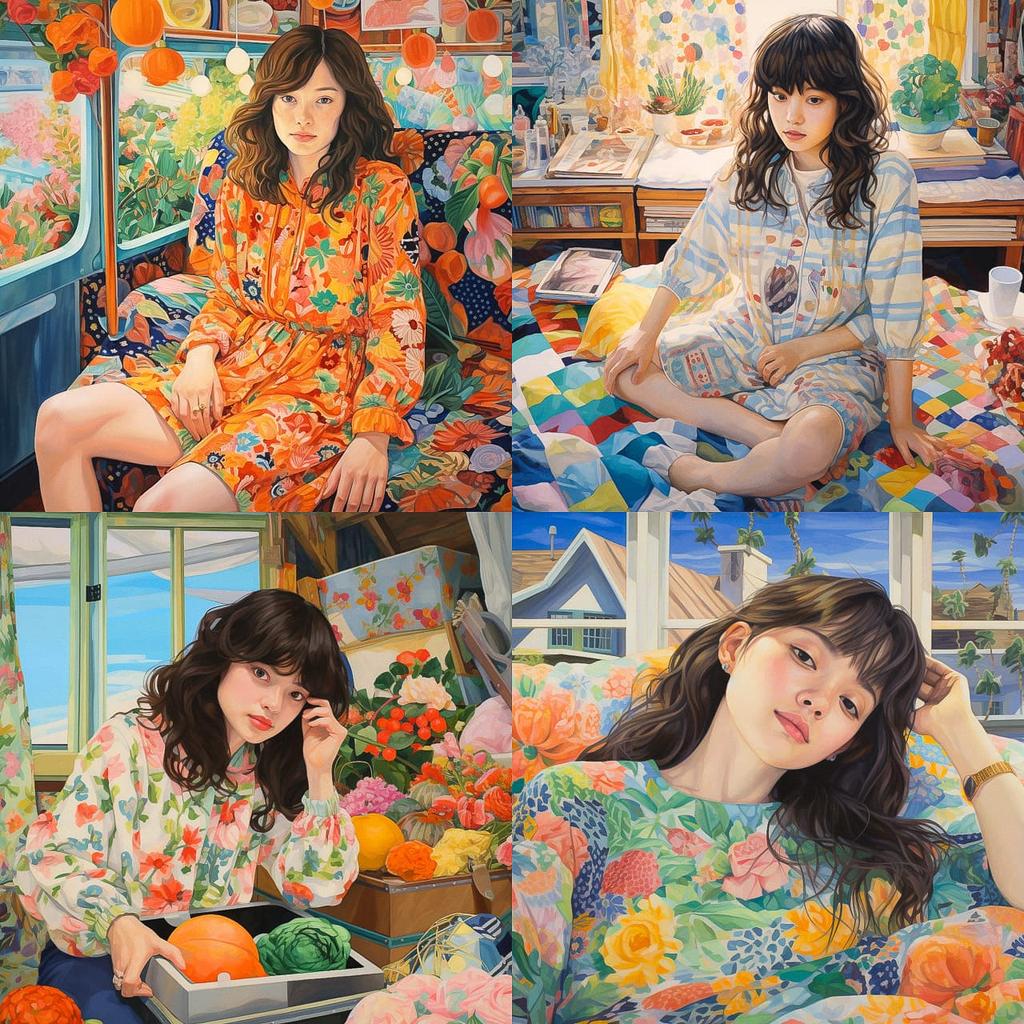Naomi Okubo style, Midjourney V5.2, render 1 of 4
