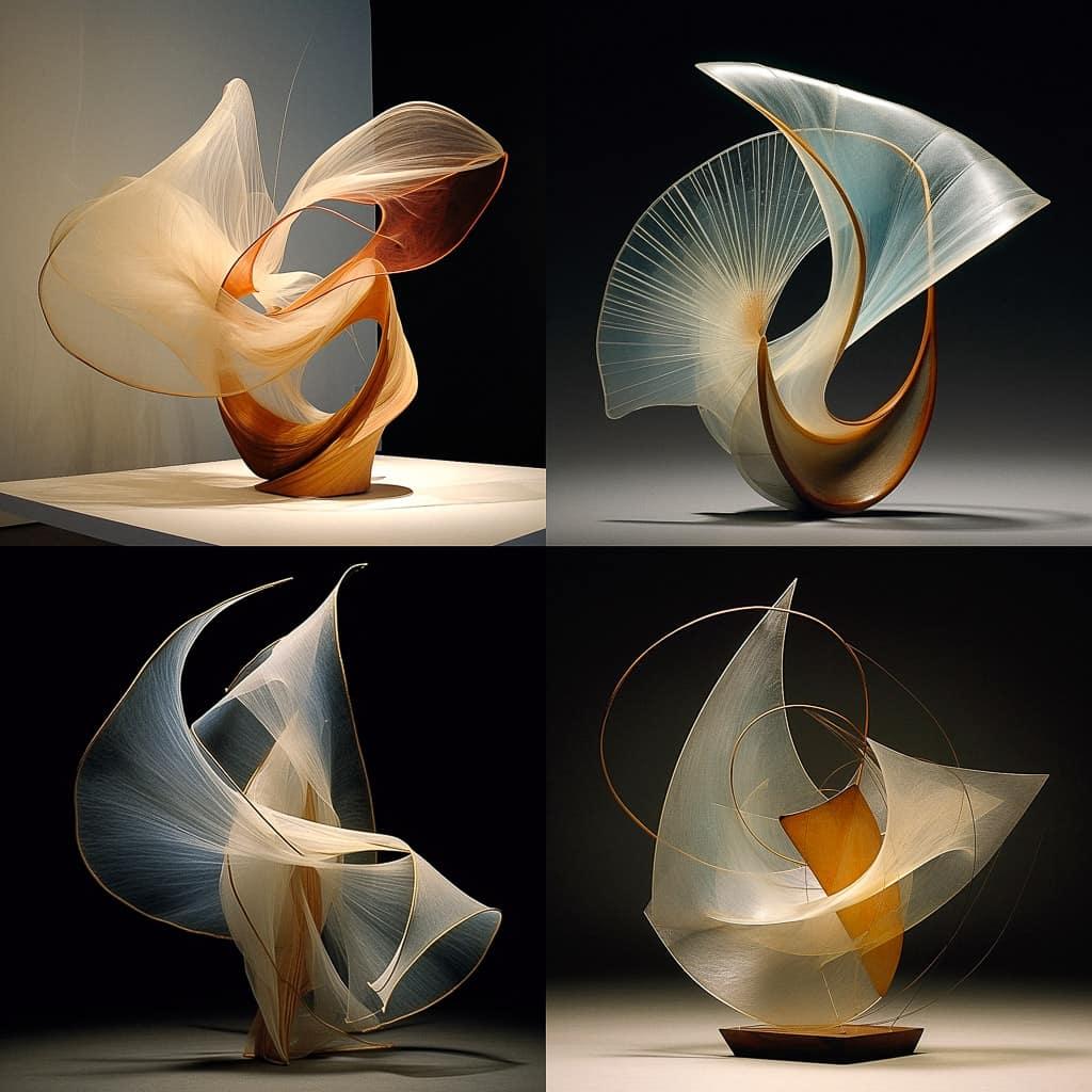 Naum Gabo style, Midjourney V5.2, render 1 of 4