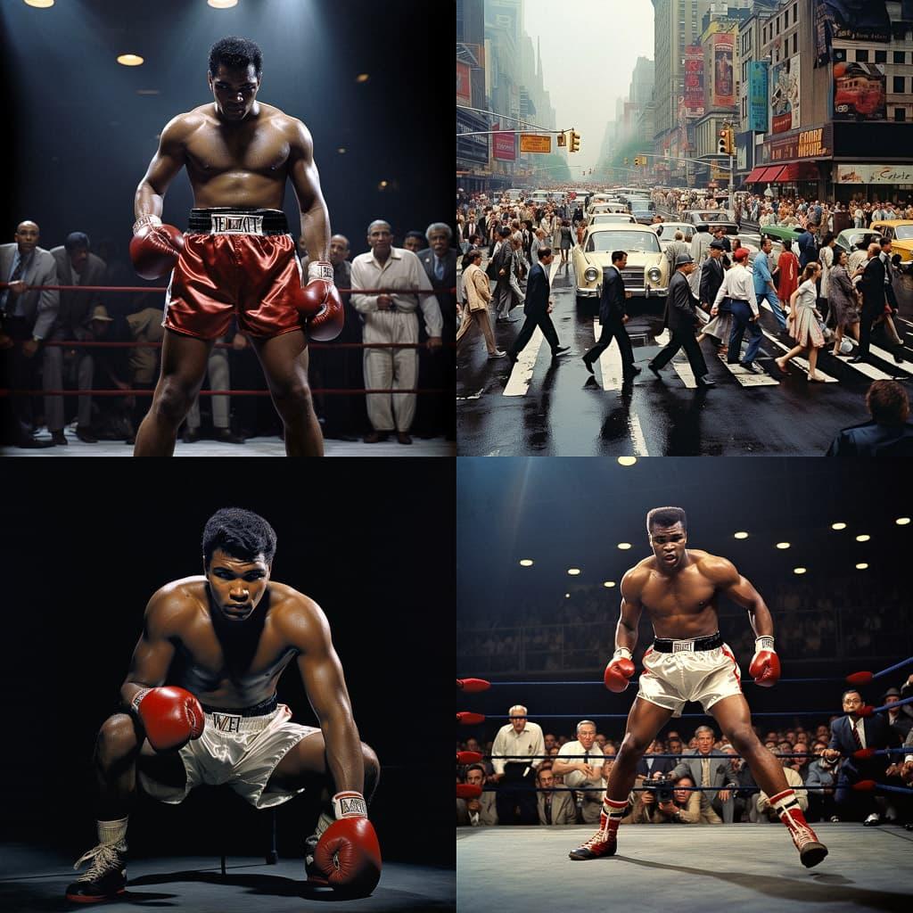 Neil Leifer style, Midjourney V5.2, render 1 of 4