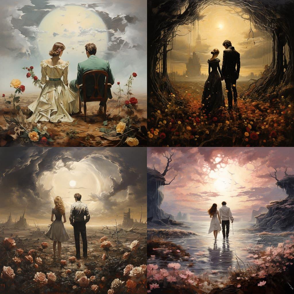 Neo-romanticism style, Midjourney V5.2, render 1 of 4