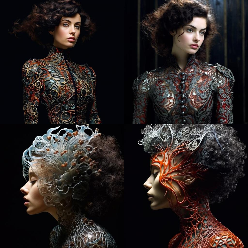 Neri Oxman style, Midjourney V5.2, render 1 of 4