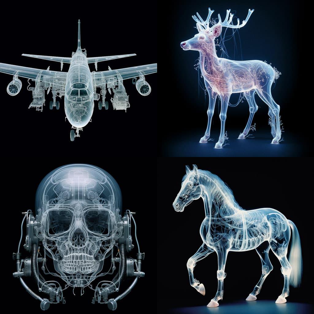 Nick Veasey style, Midjourney V5.2, render 1 of 4