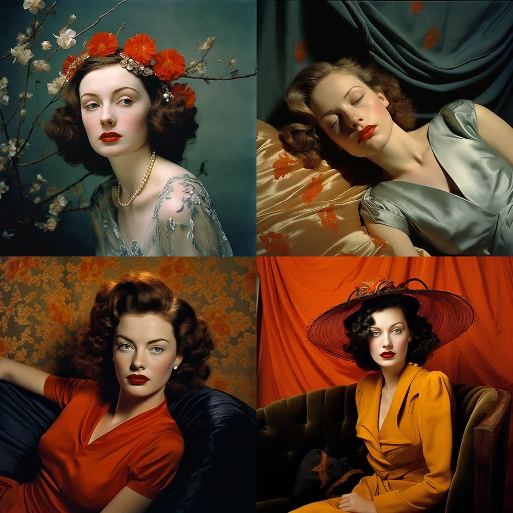 Nickolas Muray style, Midjourney V5.2, render 1 of 4