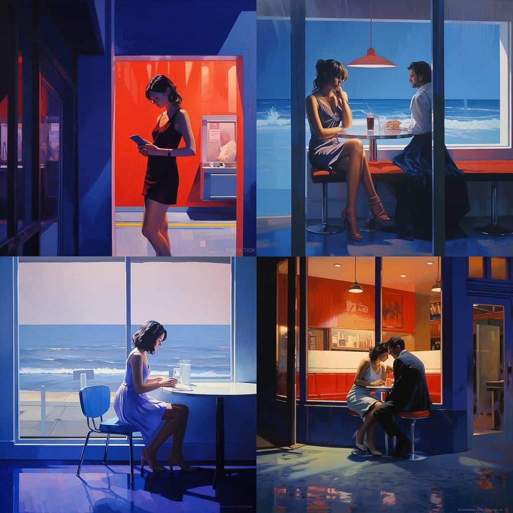 Nigel van Wieck style, Midjourney V5.2, render 1 of 4