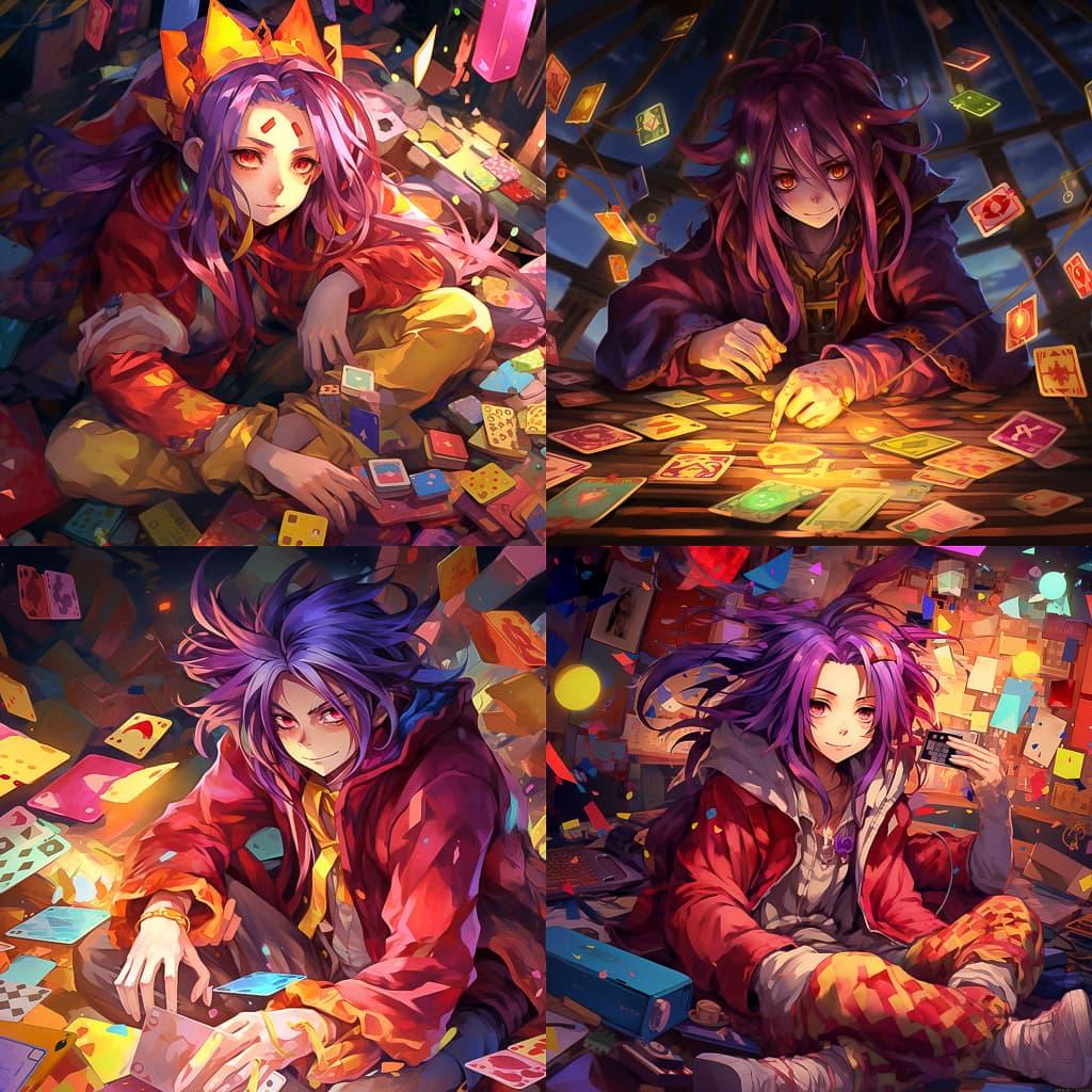 No Game No Life style, Midjourney V5.2, render 1 of 4