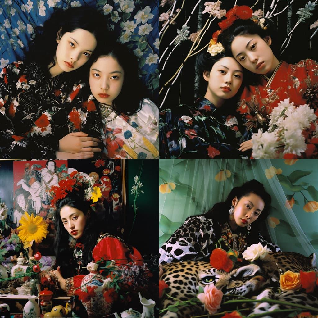 Nobuyoshi Araki style, Midjourney V5.2, render 1 of 4