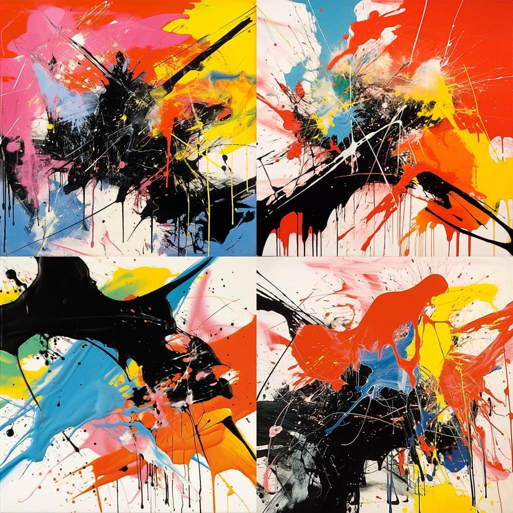 Norman Bluhm style, Midjourney V5.2, render 1 of 4