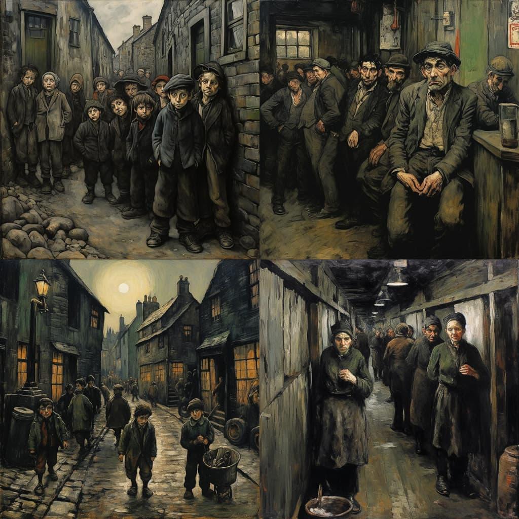 Norman Cornish style, Midjourney V5.2, render 1 of 4