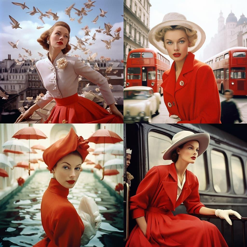 Norman Parkinson style, Midjourney V5.2, render 1 of 4