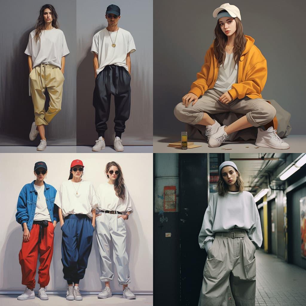 Normcore fashion style, Midjourney V5.2, render 1 of 4