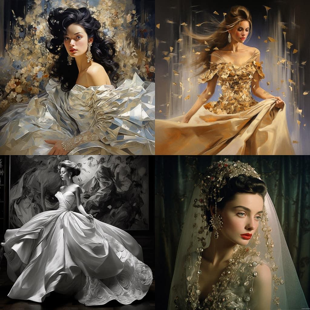 Oleg Cassini style, Midjourney V5.2, render 1 of 4