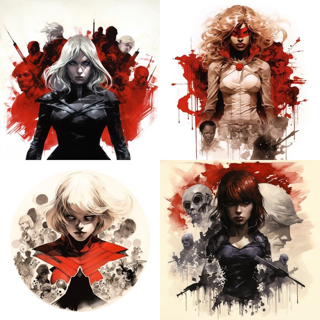 Olivier Coipel style, Midjourney V5.2, render 1 of 4