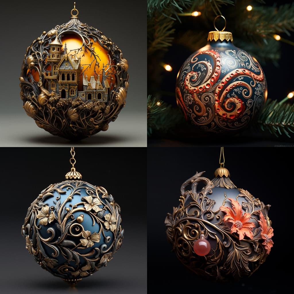 Ornament style, Midjourney V5.2, render 1 of 4
