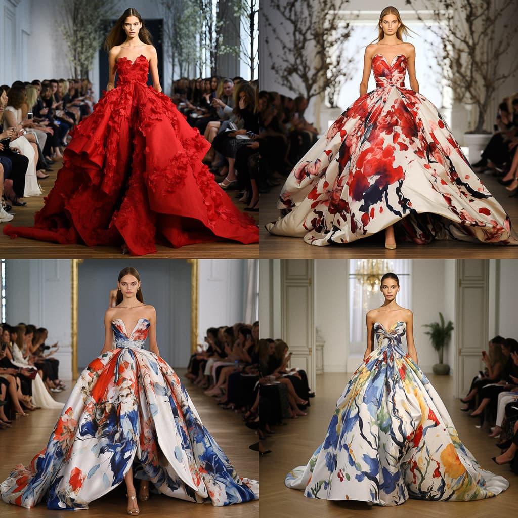 Oscar de la Renta style, Midjourney V5.2, render 1 of 4