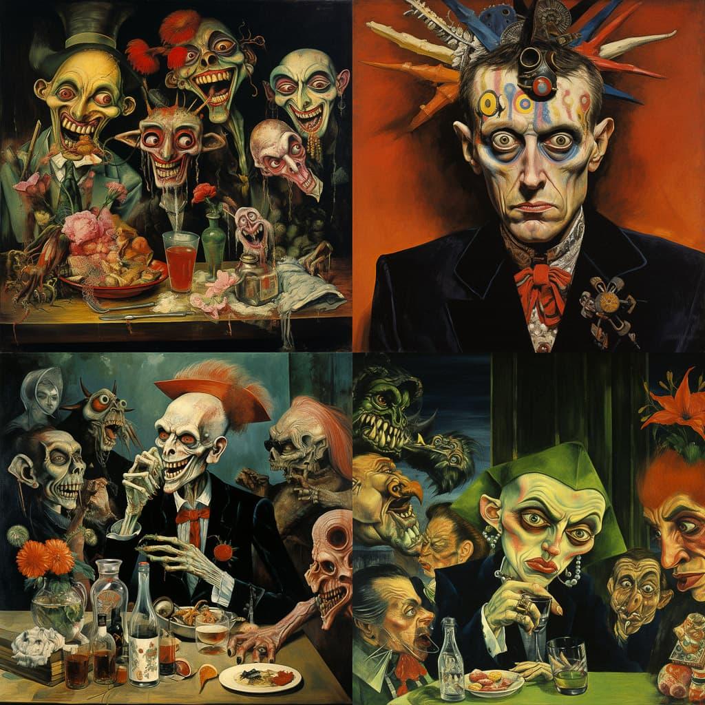 Otto Dix style, Midjourney V5.2, render 1 of 4