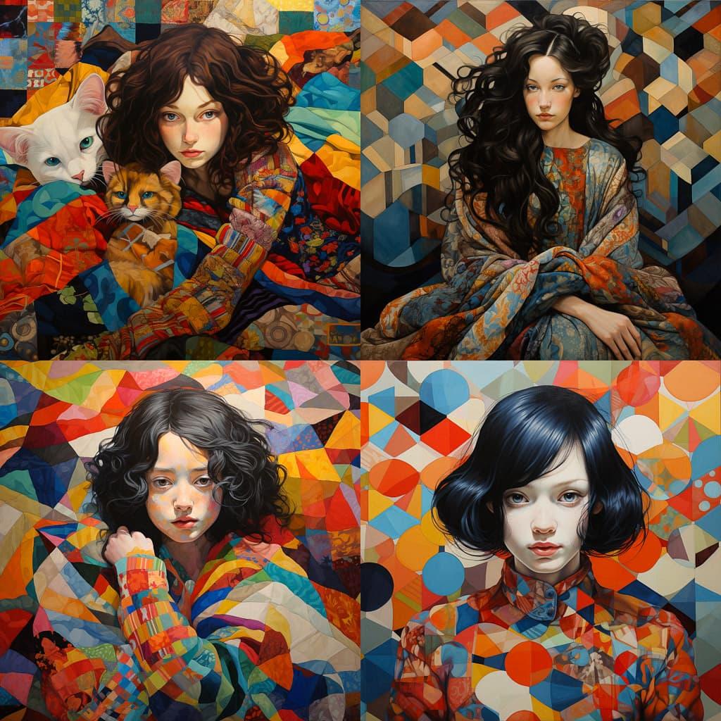 Patchwork style, Midjourney V5.2, render 1 of 4