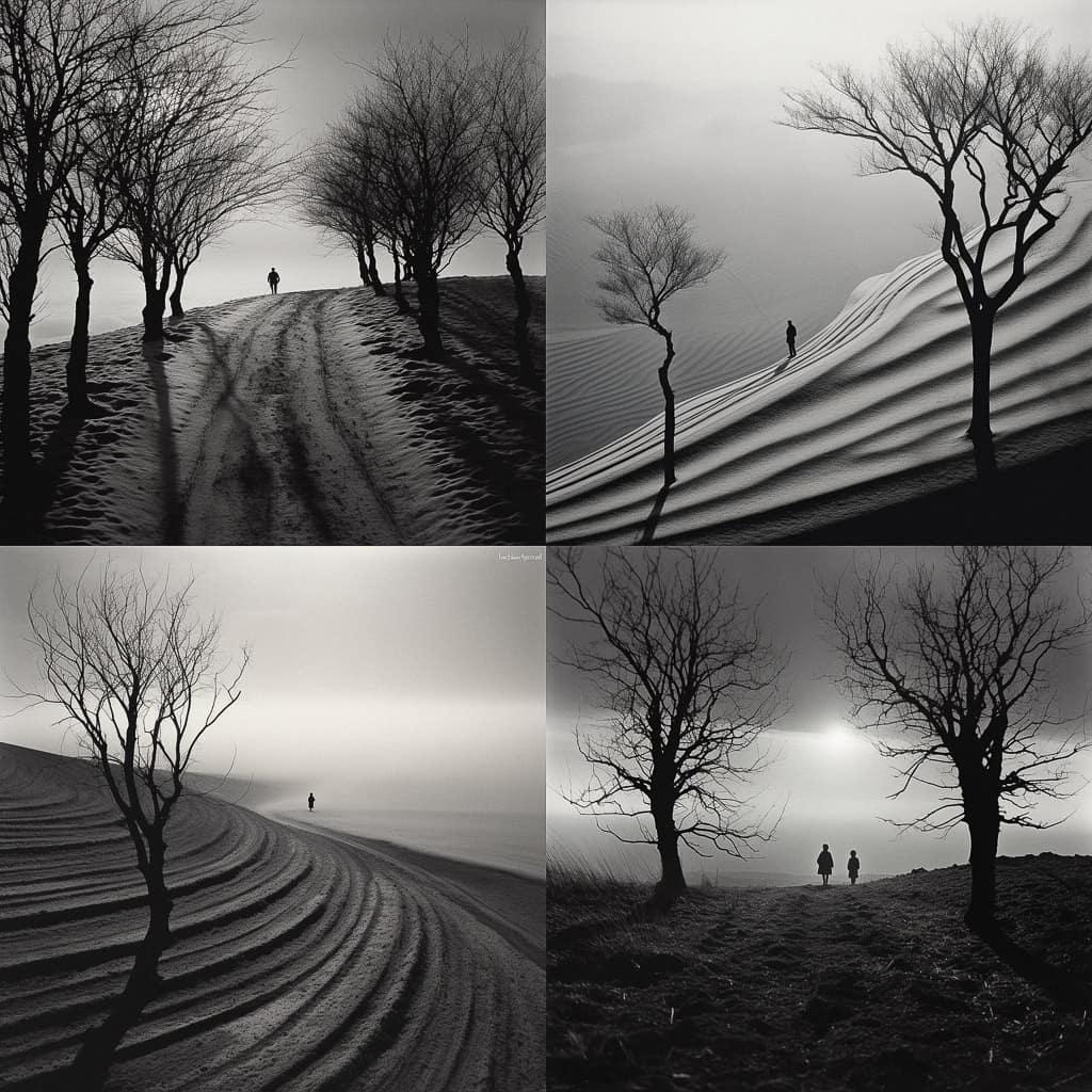 Paul Caponigro style, Midjourney V5.2, render 1 of 4